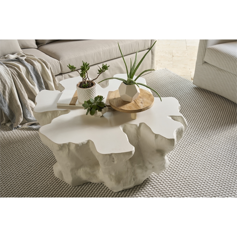 Universal Furniture Oasis Cliffside Cocktail Table in White