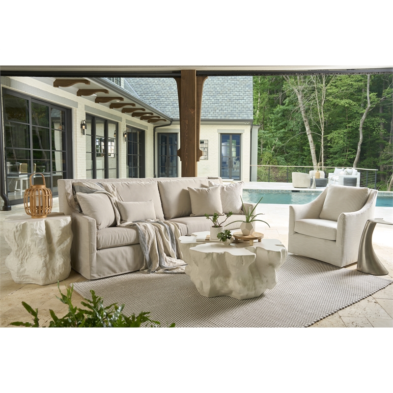 Universal Furniture Oasis Cliffside Cocktail Table in White