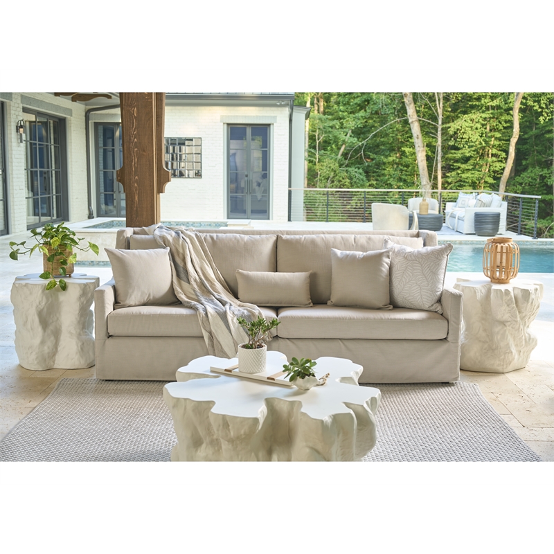 Universal Furniture Oasis Cliffside Cocktail Table in White