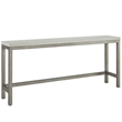 Universal Furniture Oasis Console W Stools in Antique Nickel