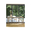 Universal Furniture Oasis Console W Stools in Antique Nickel