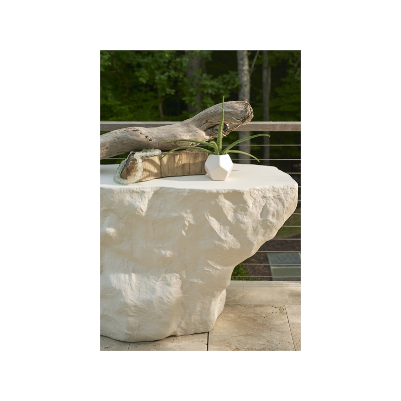 Universal Furniture Oasis Cliffside Console Table in White