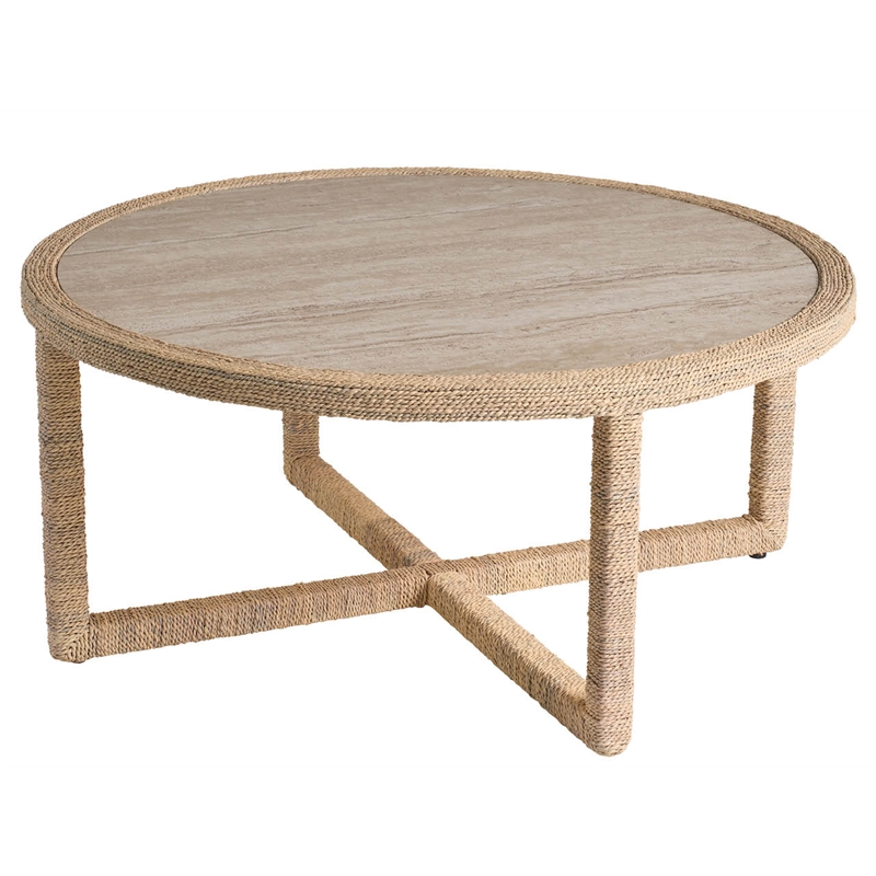 Universal Furniture Oasis Abaca Cocktail Table in natural Tan abaca