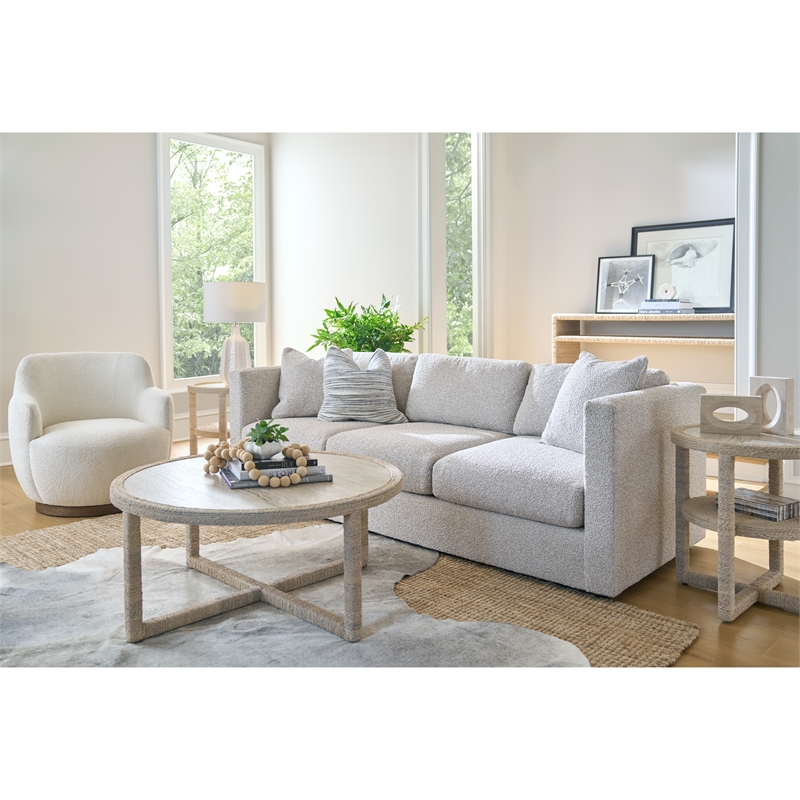 Universal Furniture Oasis Abaca Cocktail Table in natural Tan abaca