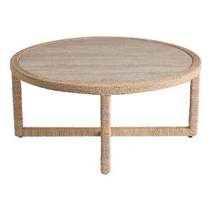 Universal Furniture Oasis Abaca Cocktail Table in natural Tan abaca