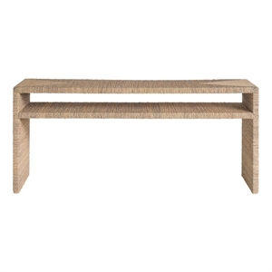 Universal Furniture Oasis Abaca Console in Natural Tan