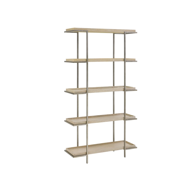 Universal Furniture Oasis Etagere in Dockside Tan