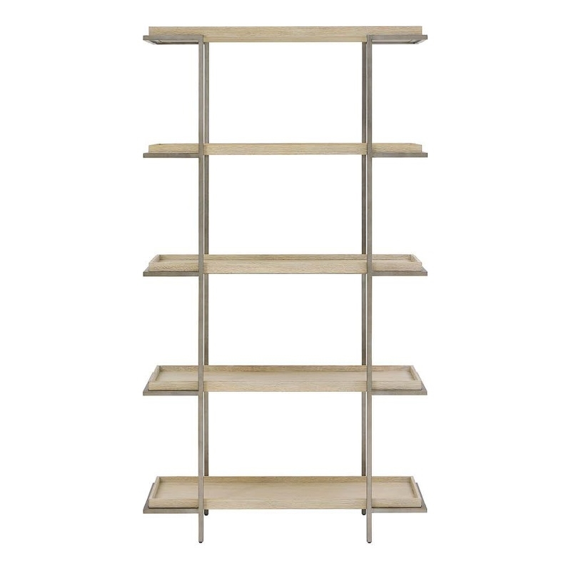 Universal Furniture Oasis Etagere in Dockside Tan