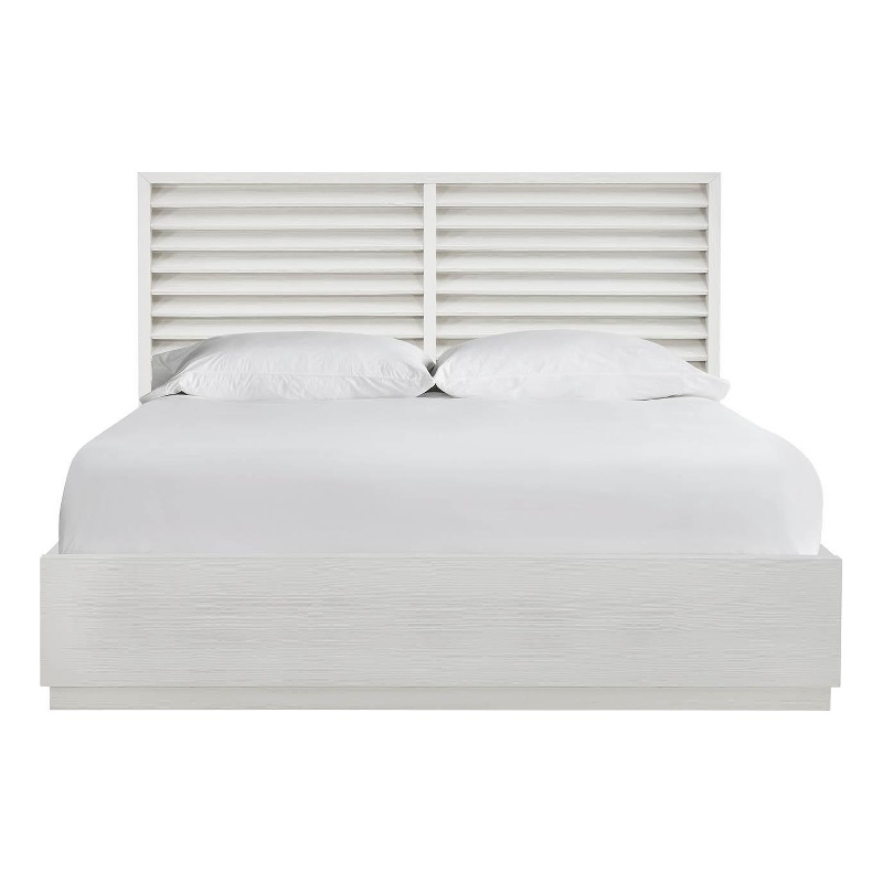 Universal Furniture Oasis Shoreline Panel Bed Queen in White Pine