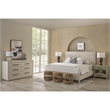 Universal Furniture Oasis Tidal King Bed in White Rattan