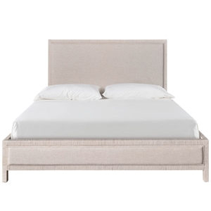 Universal Furniture Oasis Tidal King Bed in White Rattan