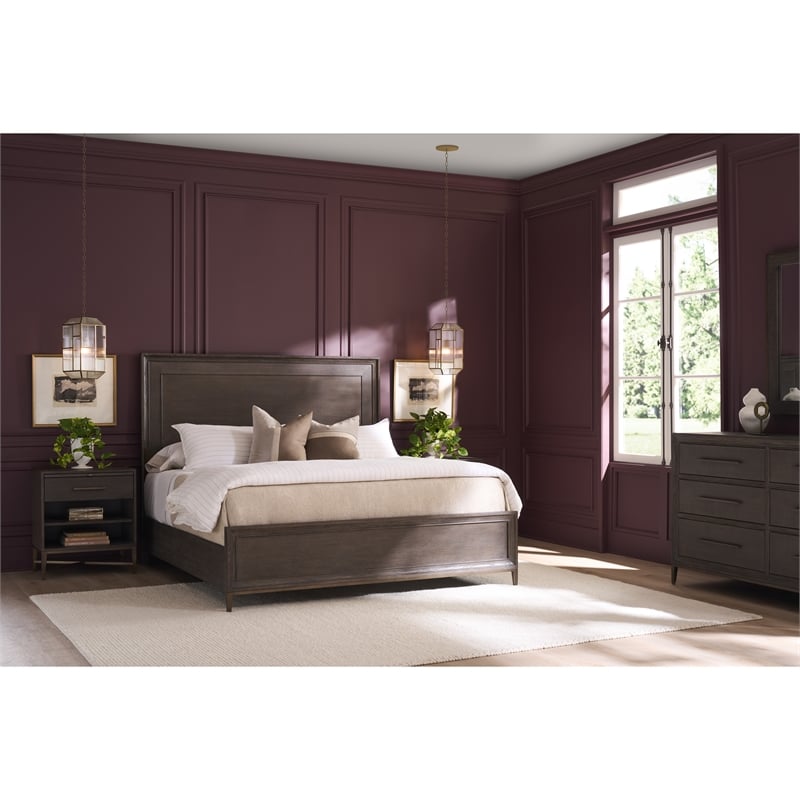 Universal Furniture Montclair Panel Queen Bed in Cocoa