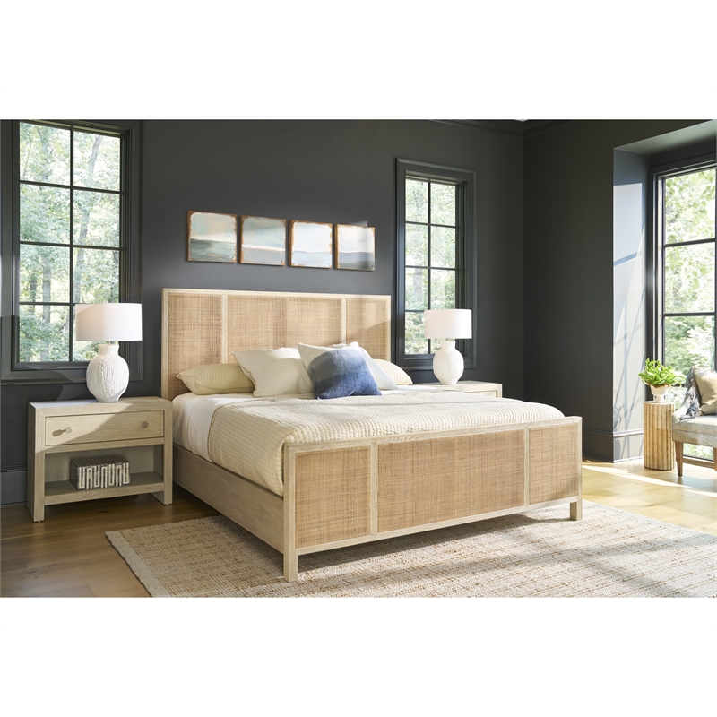 Universal Furniture Oasis Oasis Queen Bed in Natural Oak
