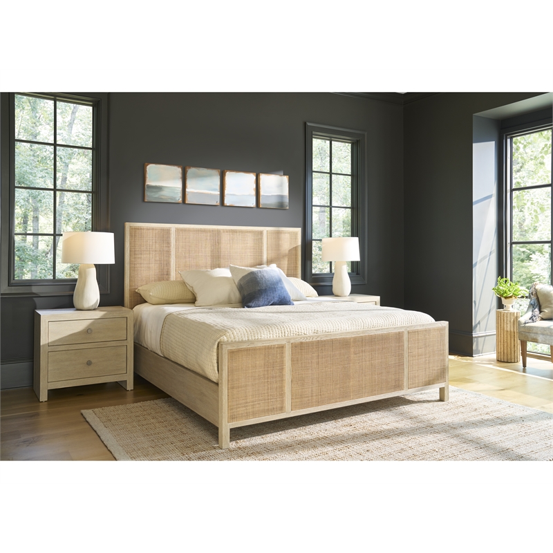 Universal Furniture Oasis Oasis Queen Bed in Natural Oak