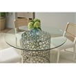 Universal Furniture Oasis Coral Dining Table 60 in Antique Nickel