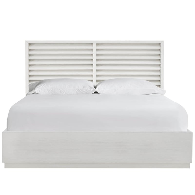 Universal Furniture Oasis Shoreline Panel King Bed in White Pine