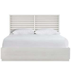 Universal Furniture Oasis Shoreline Panel Storage King Bed in White Pine