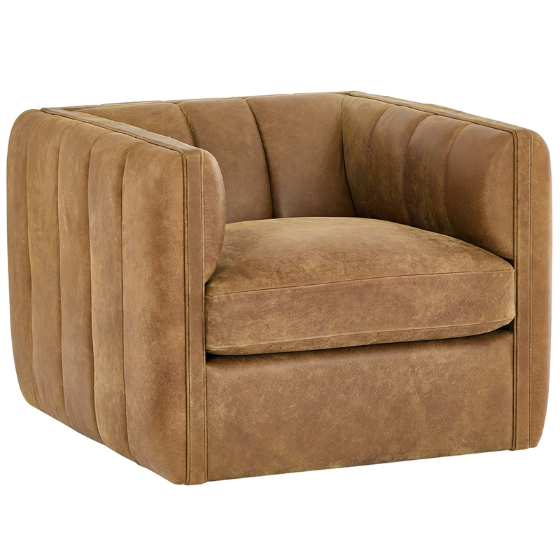 Universal Furniture Vesta Swivel Chair in Brown