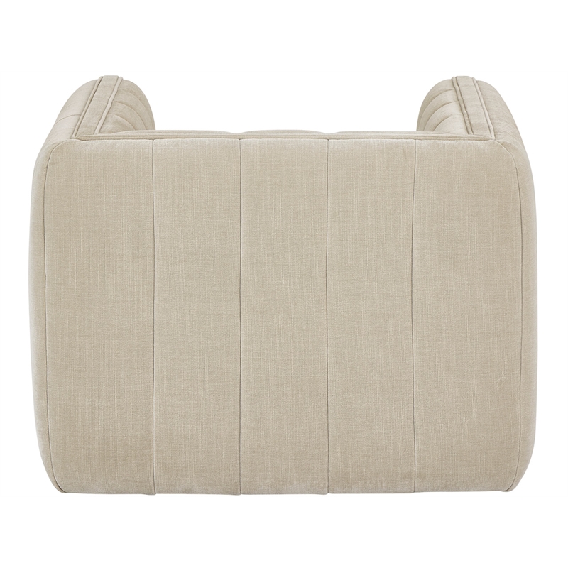 Universal Furniture Vesta Swivel Chair in Beige/Cream