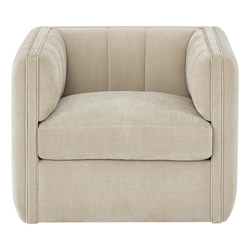 Universal Furniture Vesta Swivel Chair in Beige/Cream