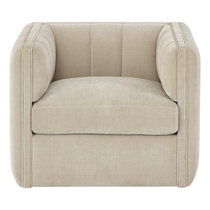 Universal Furniture Vesta Swivel Chair in Beige/Cream