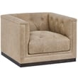 Universal Furniture Quinn Swivel Chair in Tan Leather