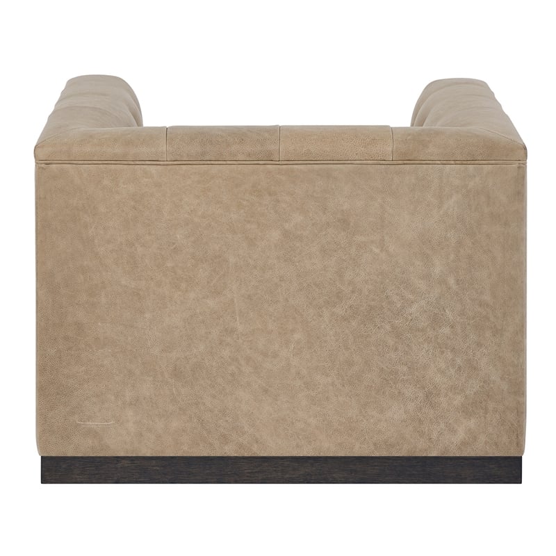 Universal Furniture Quinn Swivel Chair in Tan Leather