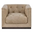 Universal Furniture Quinn Swivel Chair in Tan Leather
