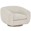 Universal Furniture Fitz Swivel Chair in Ivory boucle