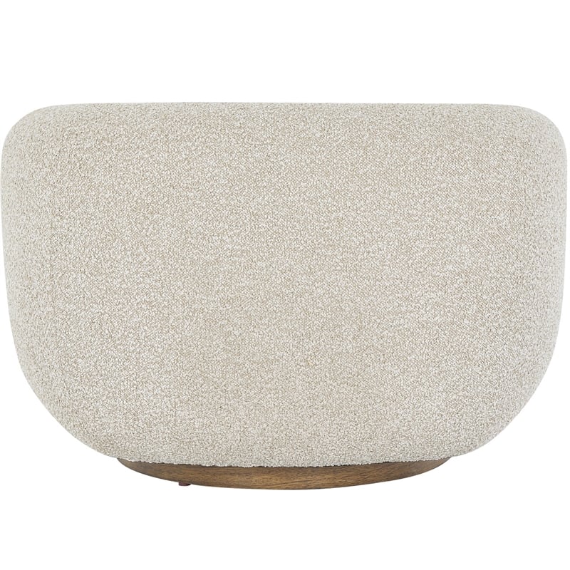 Universal Furniture Fitz Swivel Chair in Ivory boucle