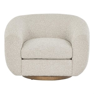 Universal Furniture Fitz Swivel Chair in Ivory boucle