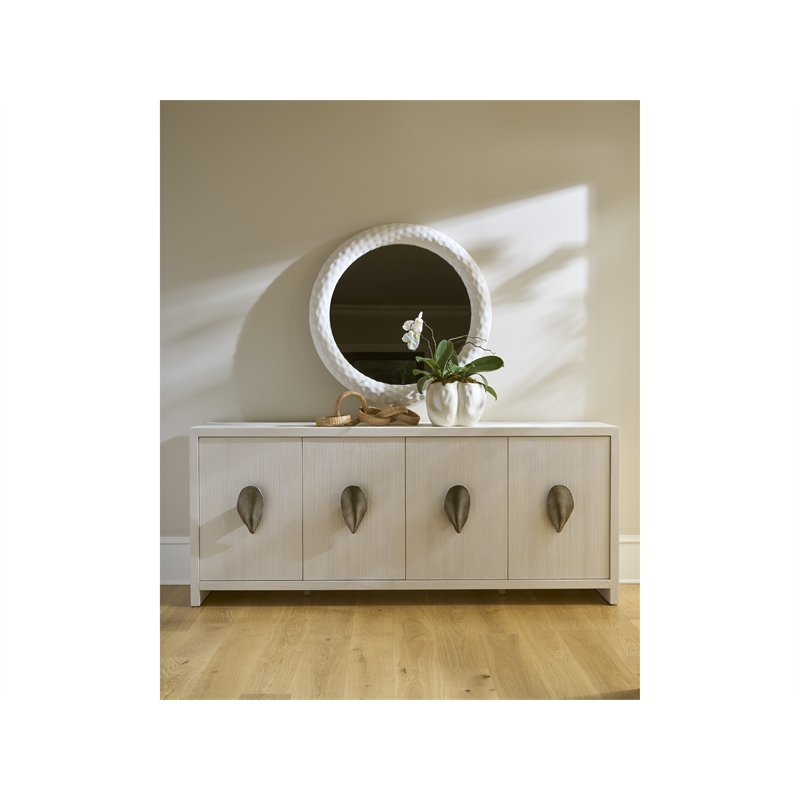 Universal Furniture Oasis Mirror in Coral Shoreline White
