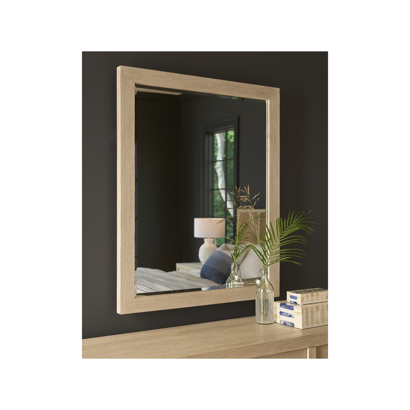 Universal Furniture Oasis Mirror in Dockside Natural Tan Oak