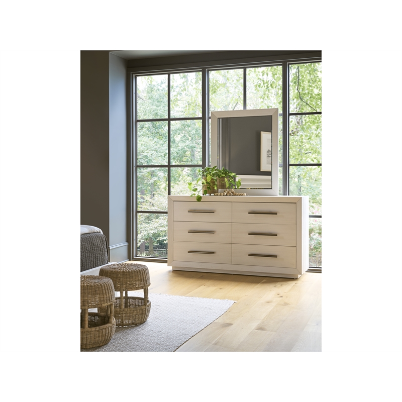 Universal Furniture Oasis Mirror in Shoreline White