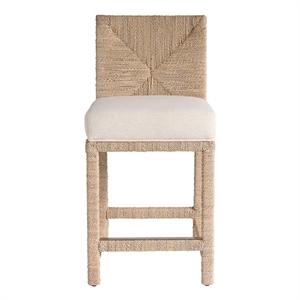 Universal Furniture Oasis Abaca Counter Chair in Dockside Natural Tan Oak