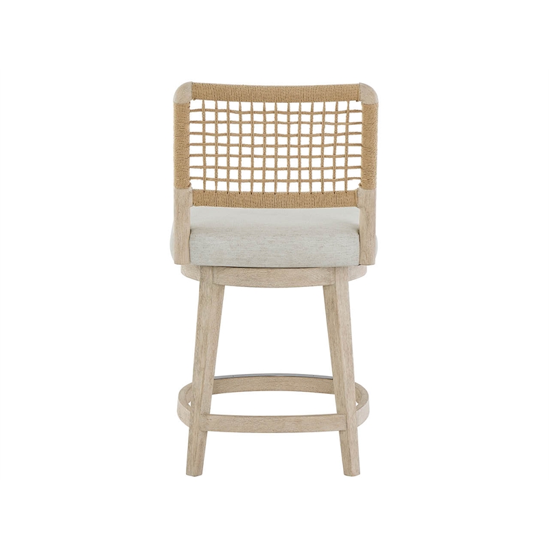 Universal Furniture Oasis Swivel Counter Stool in Dockside Natural Tan Oak