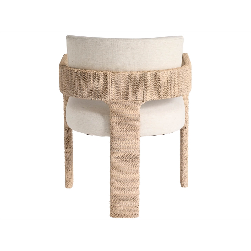 Universal Furniture Oasis Abaca Arm Chair in Dockside Natural Tan Oak