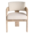 Universal Furniture Oasis Abaca Arm Chair in Dockside Natural Tan Oak