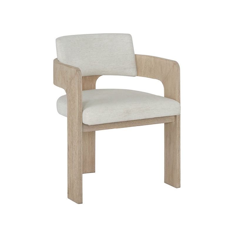 Universal Furniture Oasis Arm Chair in Dockside Natural Tan Oak