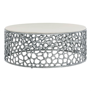 Universal Furniture Oasis Coral Cocktail Table in Gray