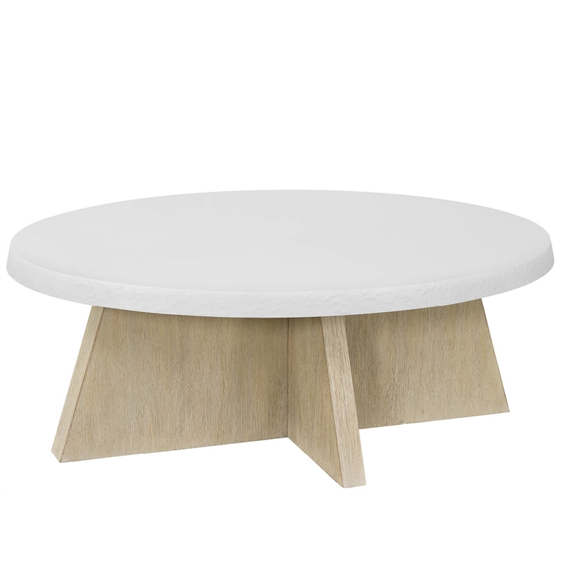 Universal Furniture Oasis Cocktail Table in Dockside Tan and Shoreline White