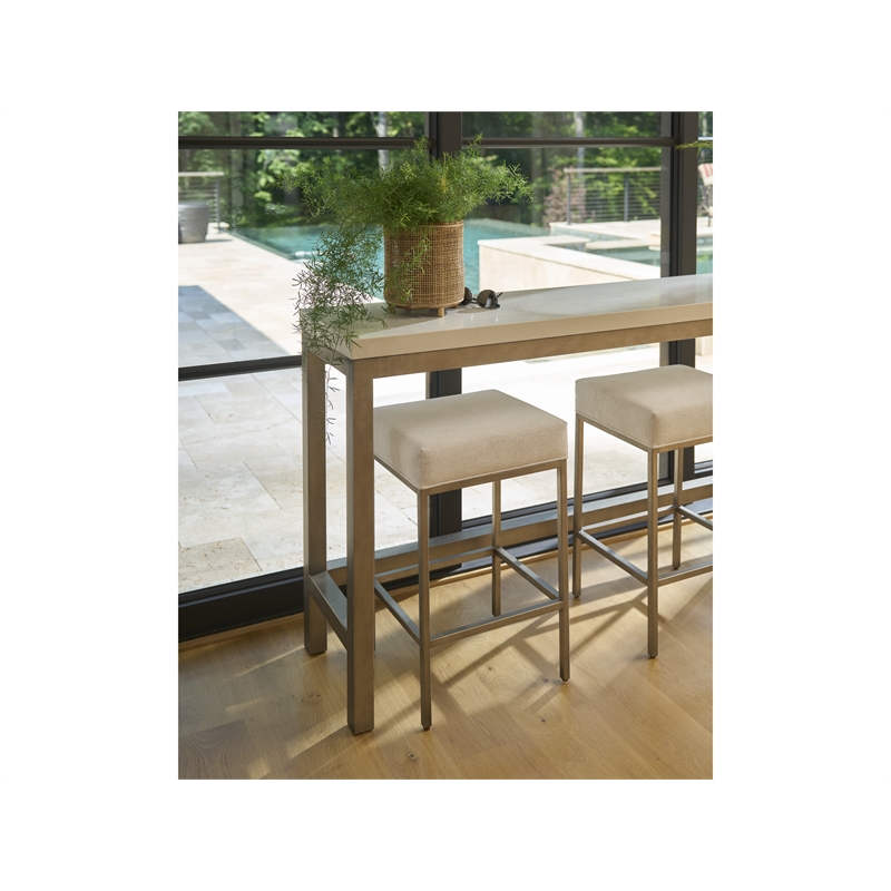 Universal Furniture Oasis Console Stool in Dockside Natural Tan Oak