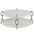 Universal Furniture Oasis Shoreline Cocktail Table in Shoreline White