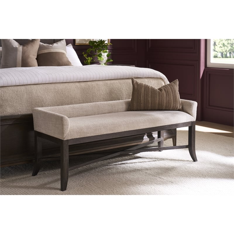 Universal Furniture Montclair Bench in Cocoa