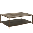 Universal Furniture Montclair Brindle Cocktail Table in Gold/Travertine