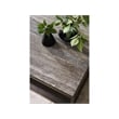 Universal Furniture Montclair Brindle End Table in Smoked Gold and Travertine