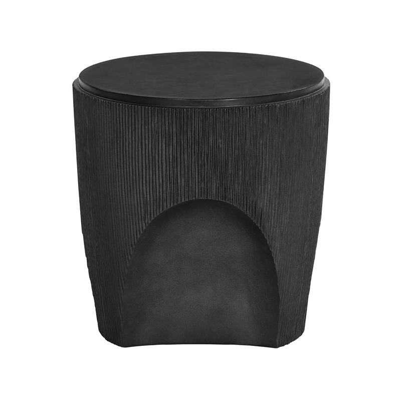 Universal Furniture Montclair Cinder End Table in Ebony