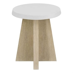 Universal Furniture Oasis Accent Table in Dockside Tan and Shoreline White