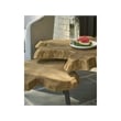 Universal Furniture Oasis Driftwood Nesting Tables in Natural Teak