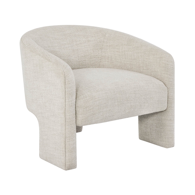 Universal Furniture Kenzi Accent Chair in Ivory Performance Fabric